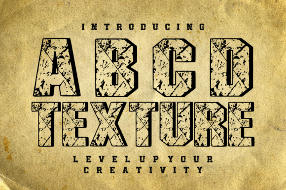 Abcd Texture: A Gritty Display Font That Cuts Through the Feed
