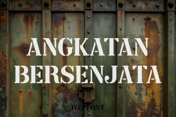 Angkatan Bersenjata: A Bold Display Font That Builds Brand Authority