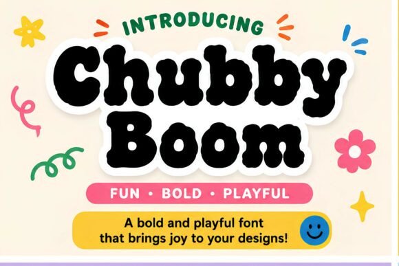 Chubby Boom: A Playful Display Font That Delivers Personality