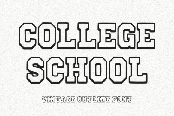 College School: A Bold Display Font for Campaign Headlines