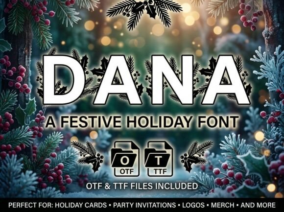Dana: A Festive Display Font That Makes Holiday Campaigns Instantly Recognizable
