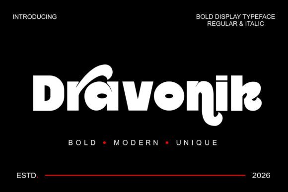 Dravonix: A Display Font That Makes Your Headlines Instantly Recognizable