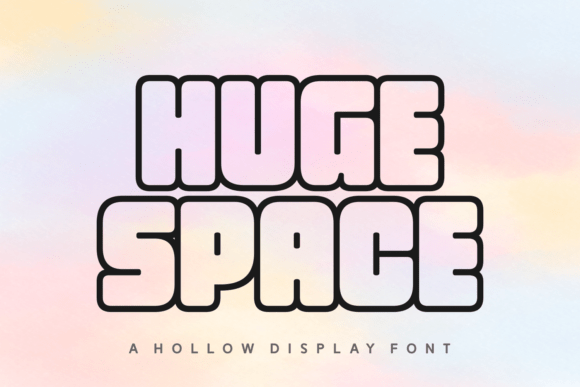 Huge Space: A Bold Display Font for Handmade Brands