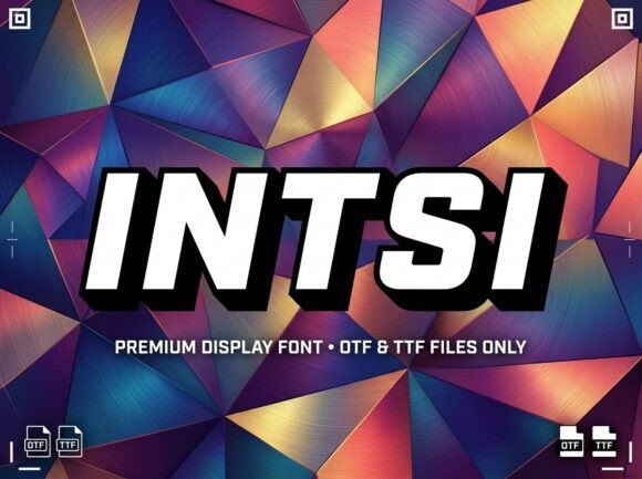 Intsi: A Bold Display Typeface for Digital Impact