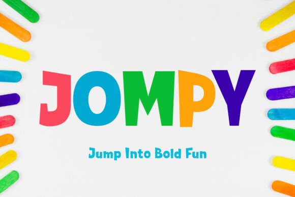 Jompy: A Bold Display Font That Brings Personality to Real Branding Work