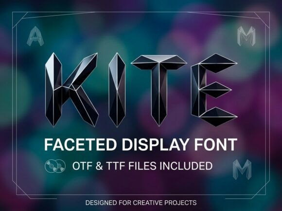 Kite: A Futuristic Display Font for Editorial Impact