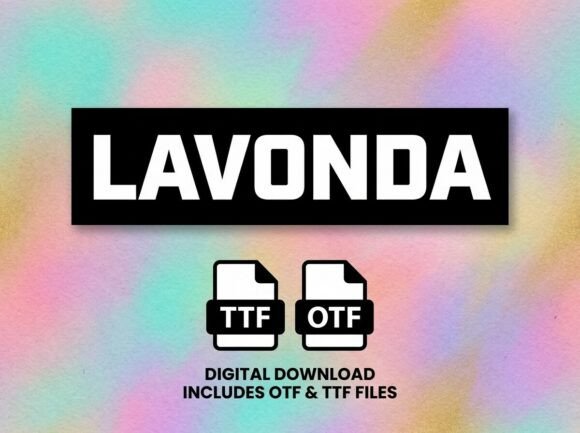 Lavonda: A Standout Display Font for Handmade Creators