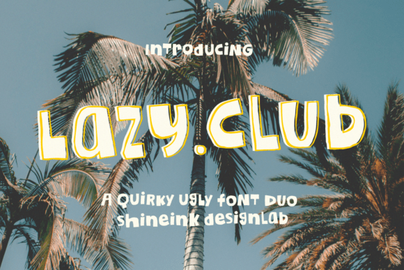 Lazy Club: A Playful Display Font for Editorial Charm