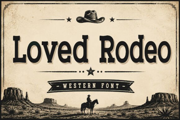 Loved Rodeo: A Western Display Font That Feels Like Home
