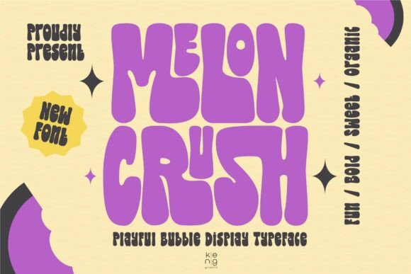 Melon Crush: A Vibrant Display Font for Digital Branding