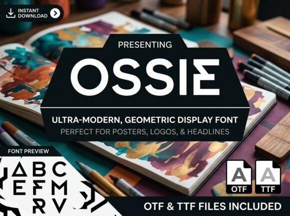 Ossie: A Display Font That Commands Attention