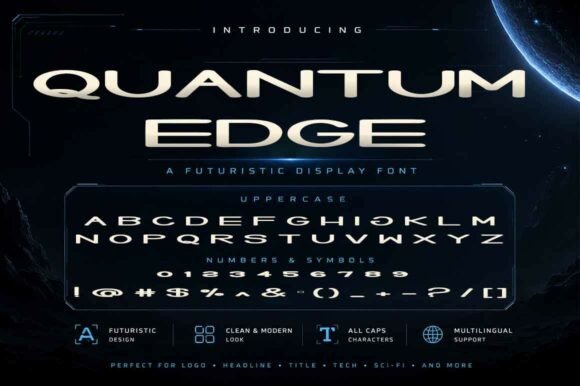 Quantum Edge: A Display Font That Anchors Editorial Calm