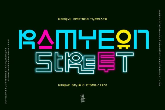 Ramyeon Street: A Vibrant Display Font for Bold Campaign Moments