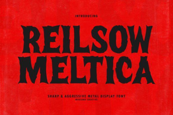 Reilsow Meltica: A Display Font That Demands Space—and Delivers Mood