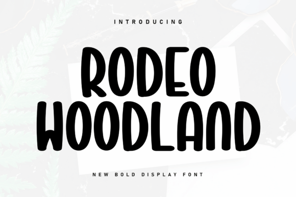Rodeo Woodland: A Handwritten Display Font That Feels Human