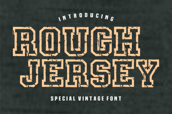 Rough Jersey: A Bold Display Font for Campaign Headlines