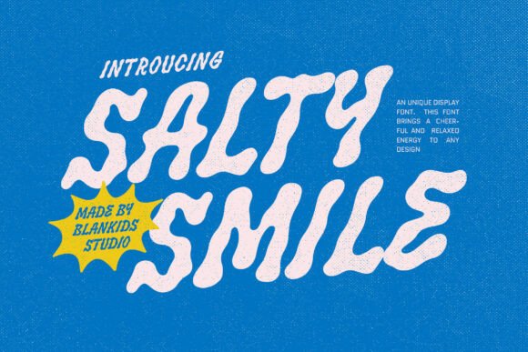 Salty Smile: A Playful Display Font for Memorable Branding