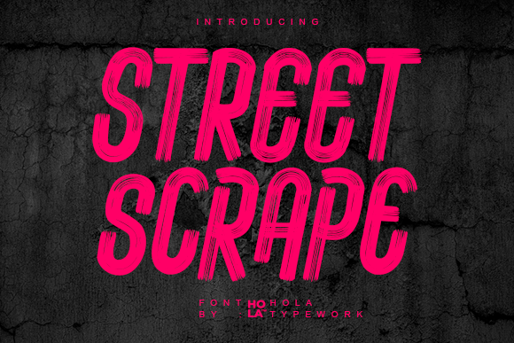 Street Scrape: A Bold Display Font for Authentic Brand Identity