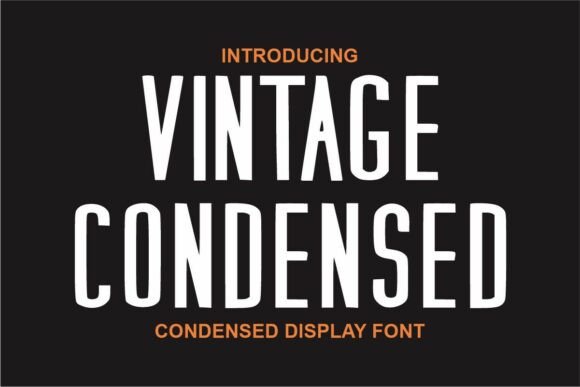 Viintage Condensed: A Bold Display Font for Digital Impact