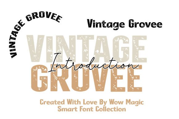 Vintage Grovee: A Bold Display Font for Handmade Charm